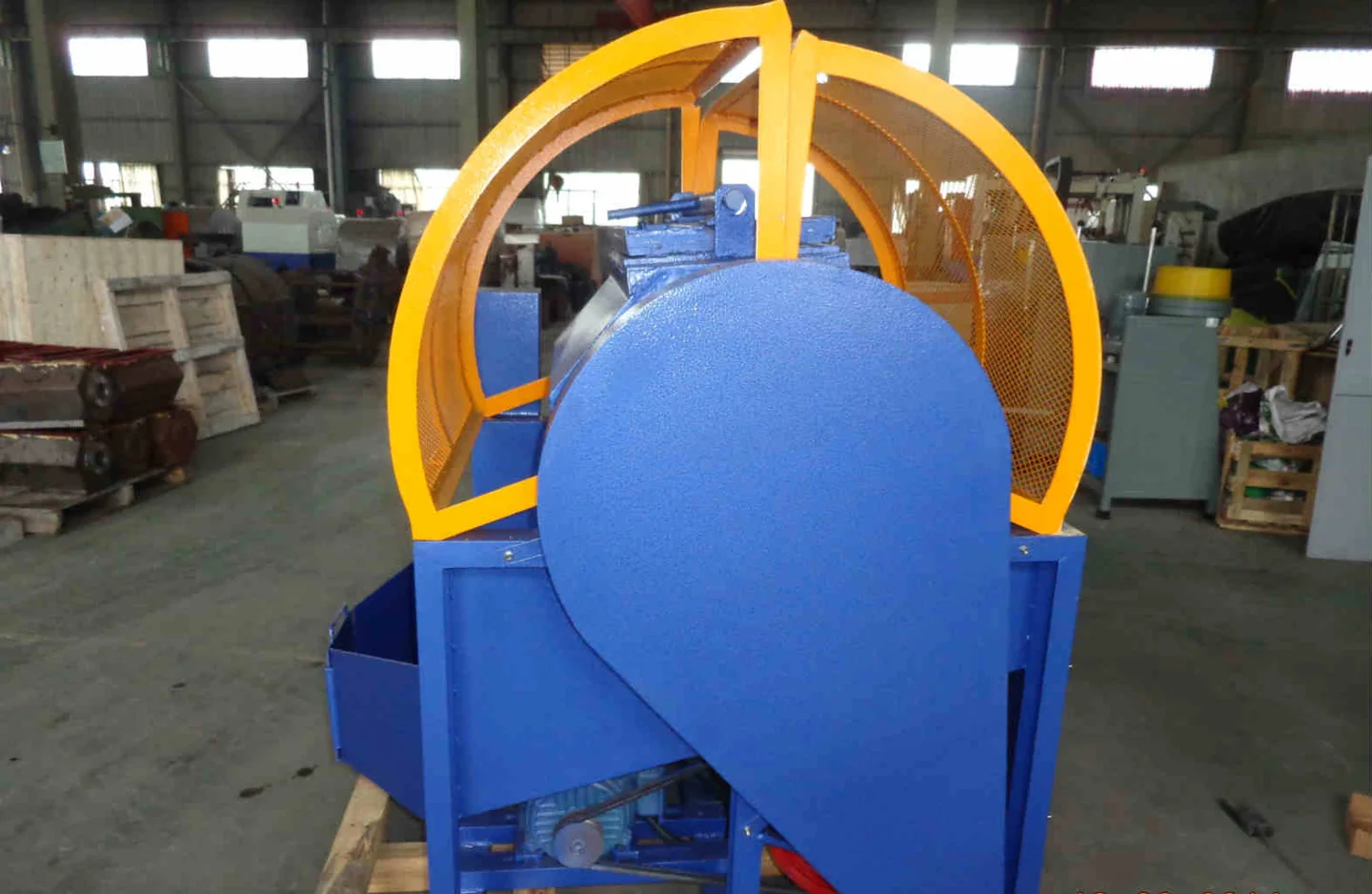 Inovatec Machinery 단일 배럴 회전식 텀블링 기계 측면도