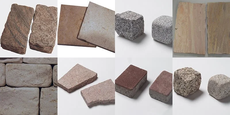 stone-for-ageing-treatment - Inovatec Machinery 모서리와 표면에 앤티크 질감을 만든 석재 타일