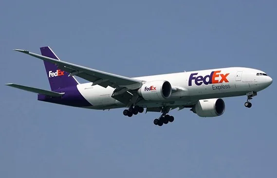 FedEx 항공 특송 운송 예시 (원문 이미지)