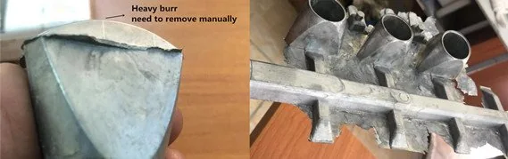 Zamak parts before deburring - Inovatec Machinery 디버링 전 Zamak 부품의 원문 사례